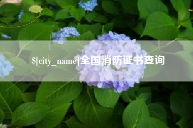 永春全国消防证书查询
