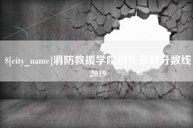 永春消防救援学院招生录取分数线2019