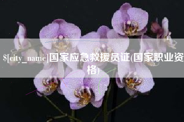 永春国家应急救援员证(国家职业资格)