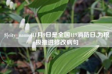 永春11月9日是全国119消防日,为积极推进修改病句