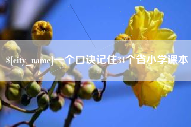 永春一个口诀记住34个省小学课本