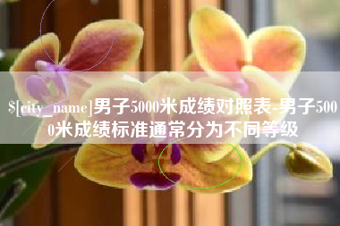 永春男子5000米成绩对照表-男子5000米成绩标准通常分为不同等级
