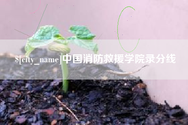 永春中国消防救援学院录分线