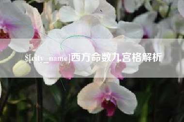 永春西方命数九宫格解析