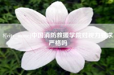 永春中国消防救援学院对视力要求严格吗