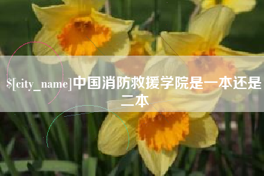 永春中国消防救援学院是一本还是二本