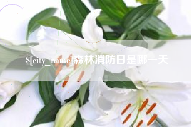 永春森林消防日是哪一天