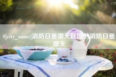 永春消防日是哪天我国的消防日是哪天