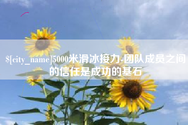 永春5000米滑冰接力-团队成员之间的信任是成功的基石
