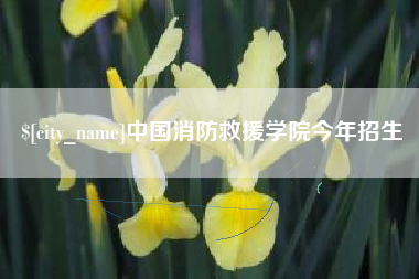 永春中国消防救援学院今年招生
