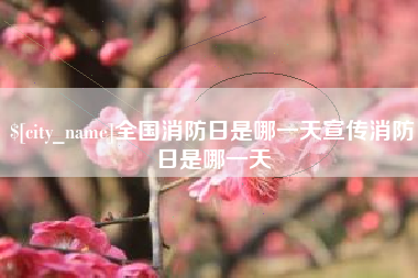 永春全国消防日是哪一天宣传消防日是哪一天