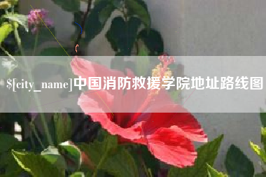 永春中国消防救援学院地址路线图
