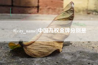 永春中国九枚金牌分别是