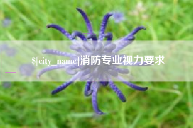 永春消防专业视力要求