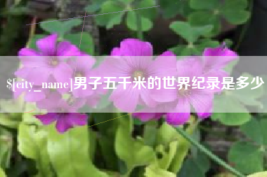 永春男子五千米的世界纪录是多少