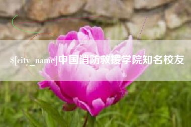 永春中国消防救援学院知名校友