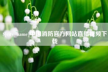 永春中国消防官方网站直播视频下载