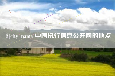 永春中国执行信息公开网的地点