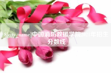 永春中国消防救援学院2021年招生分数线