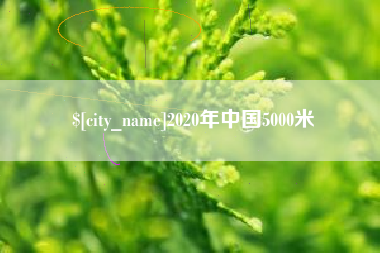 永春2020年中国5000米