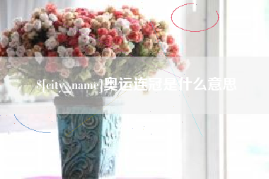 永春奥运连冠是什么意思