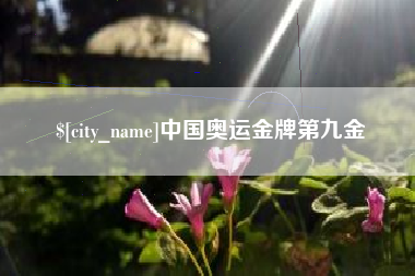 永春中国奥运金牌第九金
