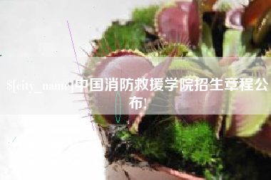永春中国消防救援学院招生章程公布!